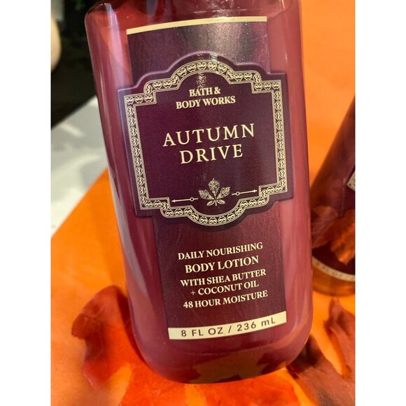 Bath & Body Works “Autumn Drive” NEW 3-Pc Full Size Set - Picture 2 of 11